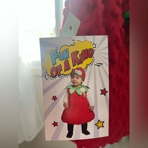 Red Strawberry Costume baby toddler 18 months